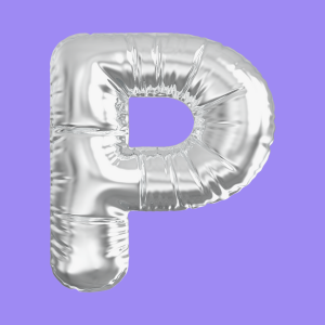 3D Silver Folie Balloon Stencil - Brain2Canvas