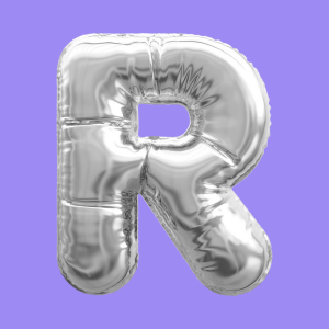 3D Silver Folie Balloon Stencil - Brain2Canvas