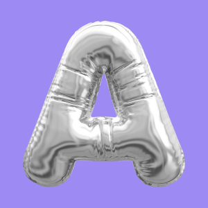 3D Silver Folie Balloon Stencil