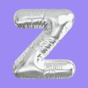 3D Silver Folie Balloon Stencil - Brain2Canvas