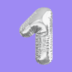 3D Silver Folie Balloon Stencil - Brain2Canvas