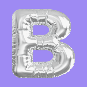 3D Silver Folie Balloon Stencil - Brain2Canvas