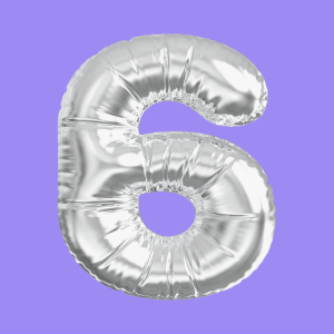 3D Silver Folie Balloon Stencil - Brain2Canvas