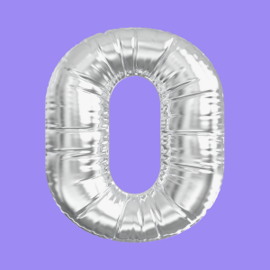 3D Silver Folie Balloon Stencil - Brain2Canvas