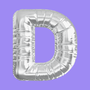 3D Silver Folie Balloon Stencil - Brain2Canvas