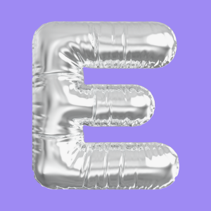 3D Silver Folie Balloon Stencil - Brain2Canvas