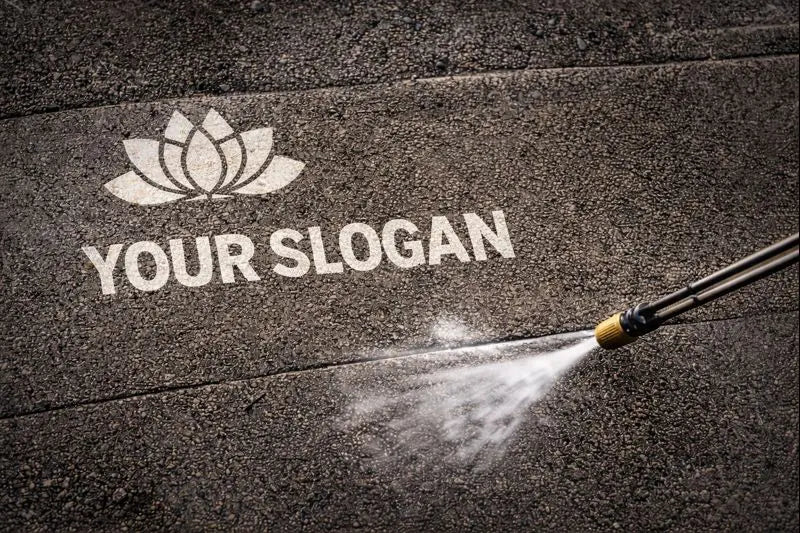 Reverse graffiti marketing